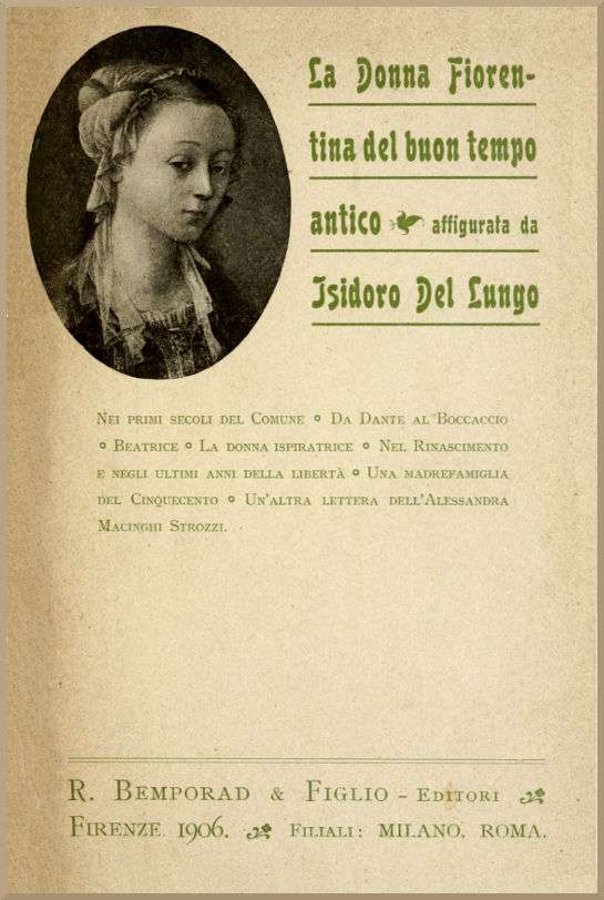 La donna fiorentina del buon tempo antico cover
