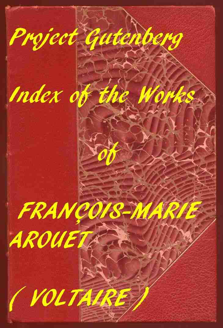 Index of the PG Works of Voltaire in English cover