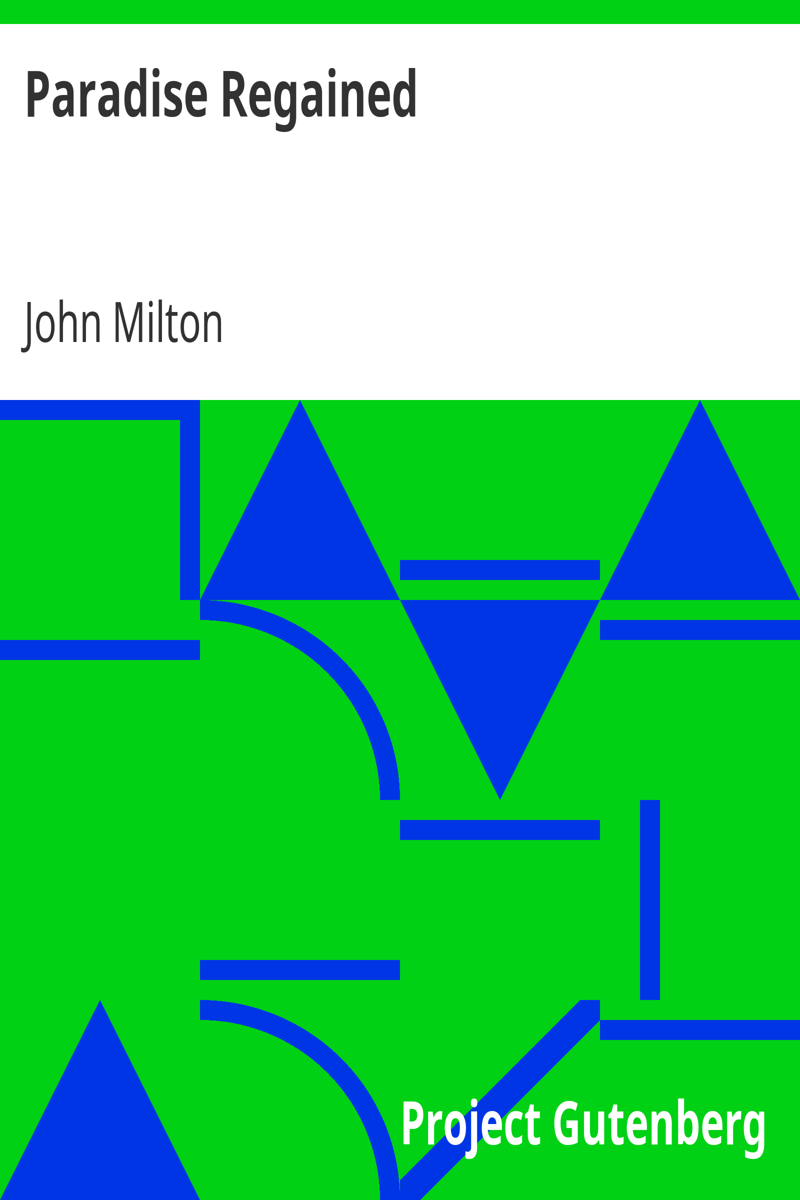 Paradise Regained cover