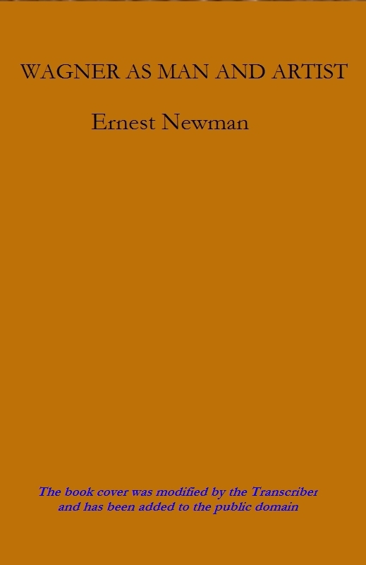 Wagner as Man & Artist cover