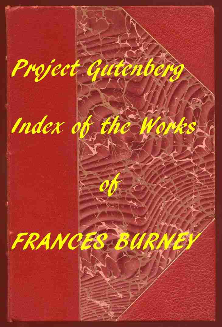 Index of the Project Gutenberg Works of Madame D'Arblay (Frances Burney) cover