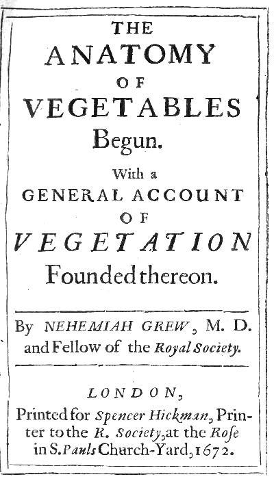 The Anatomy of Vegetables Begun / With a General Account of Vegetation founded thereon cover