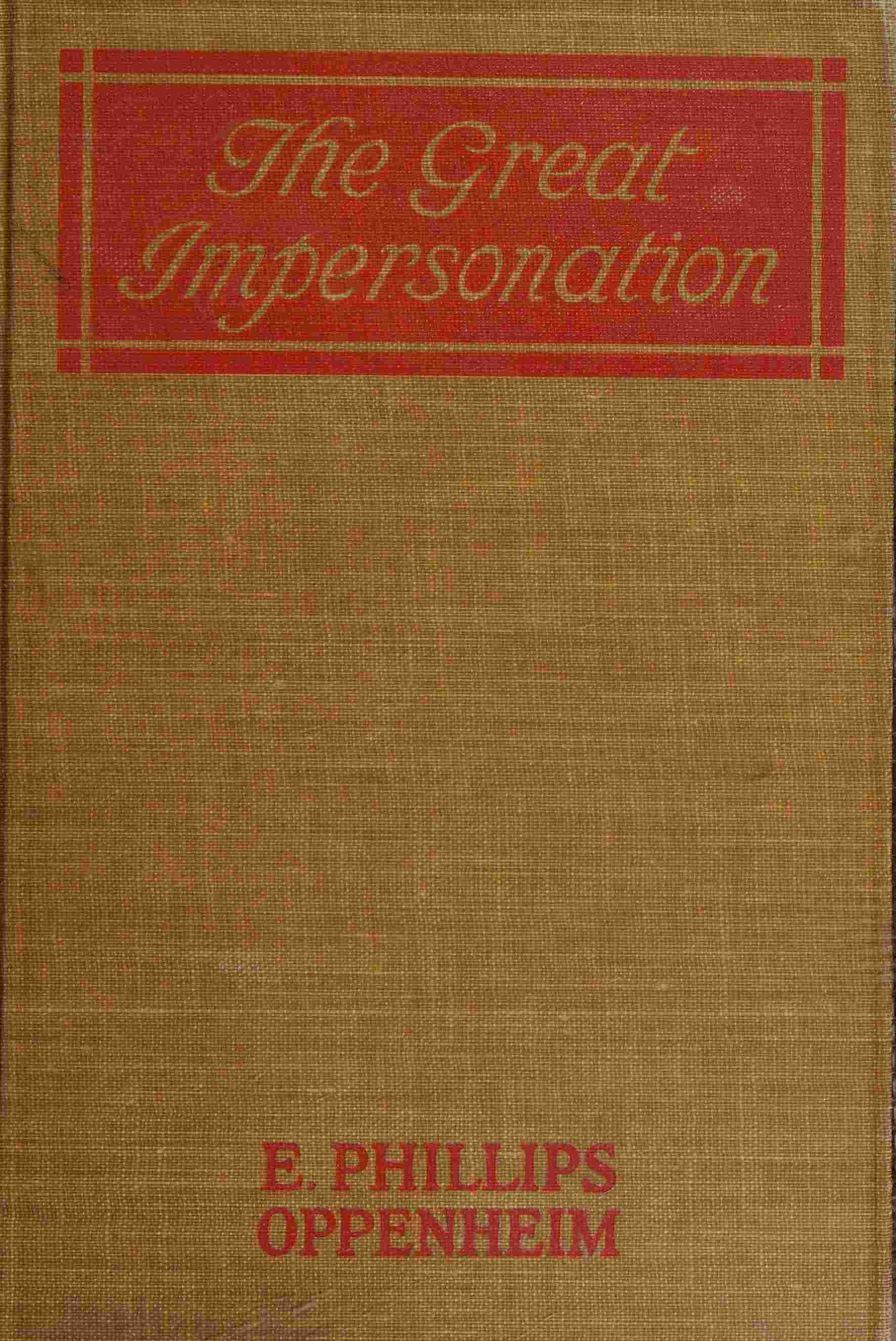 The Great Impersonation cover