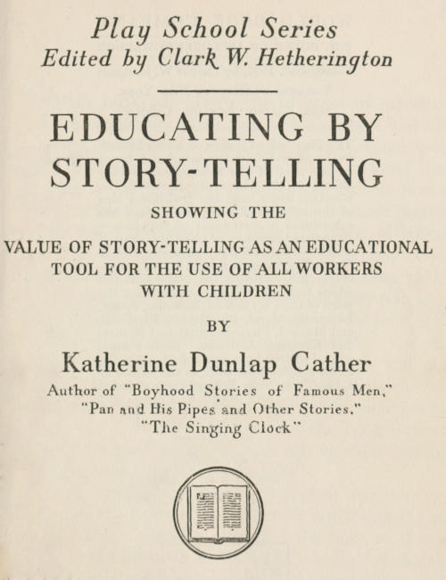 Educating by story-telling cover