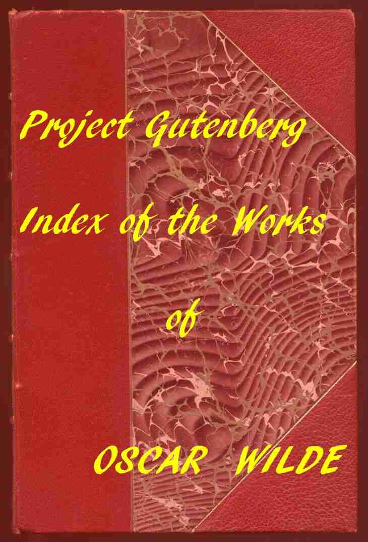 Index of the Project Gutenberg Works of Oscar Wilde cover