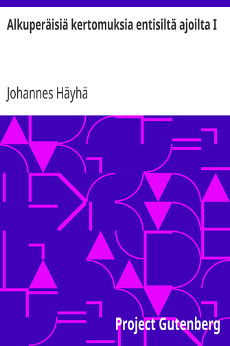 Alkuperäisiä kertomuksia entisiltä ajoilta I cover