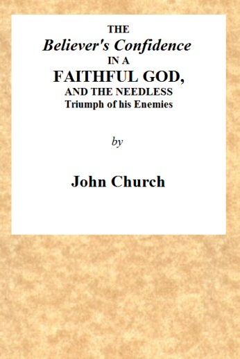 The Believer's Confidence in a Faithful God / and the Needless Triumph of His Enemies Considered, in a Sermon, Preached on Lord's Day Morning, November 23, 1817, at Seven O'clock, at the Surrey Tabernacle cover