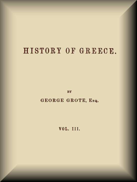 History of Greece, Volume 03 (of 12) cover