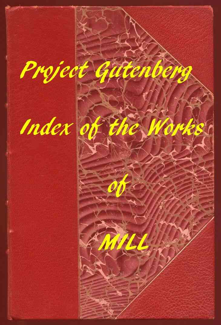 Index of the Project Gutenberg Works of John Stuart Mill cover