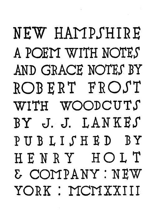 New Hampshire, A Poem; with Notes and Grace Notes cover