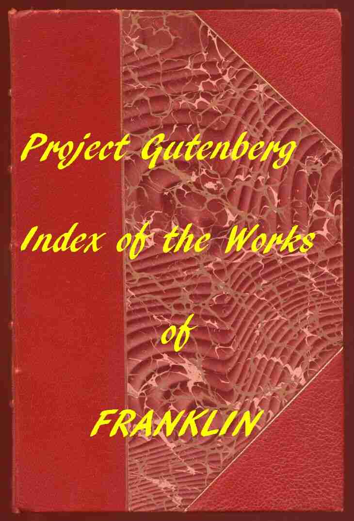 Index of the Project Gutenberg Works of Benjamin Franklin cover