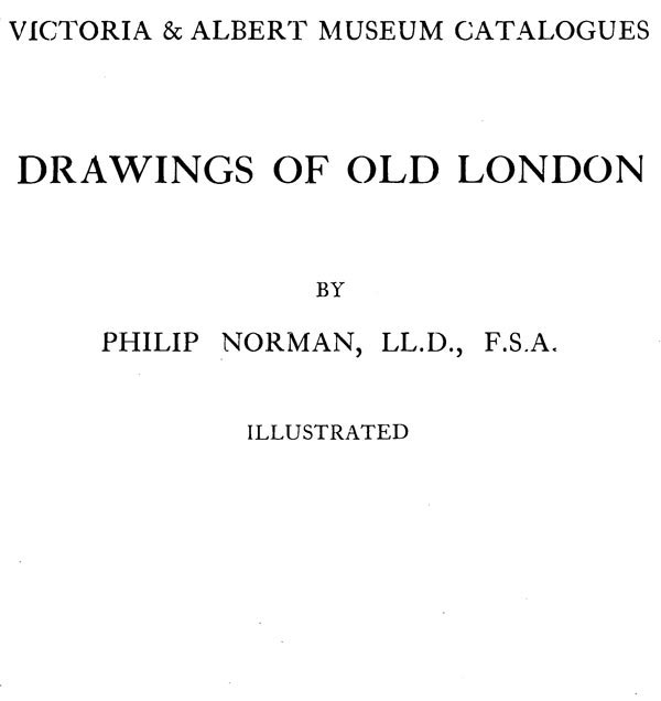 Drawings of Old London cover