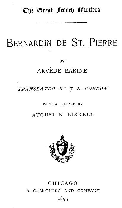 Bernardin de St. Pierre cover