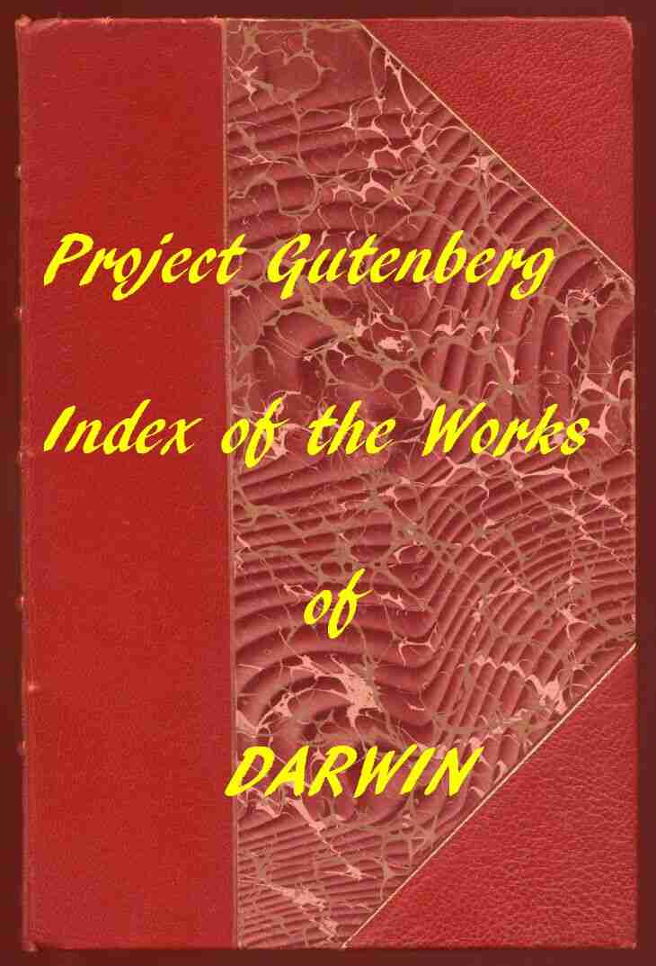 Index of the Project Gutenberg Works of Charles Darwin cover