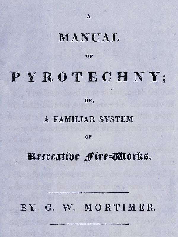 A manual of pyrotechny cover