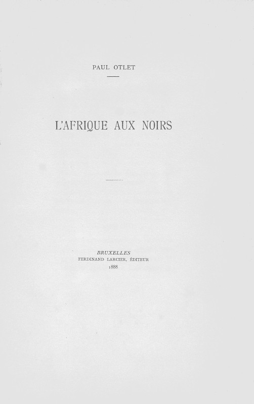 L'Afrique aux Noirs cover