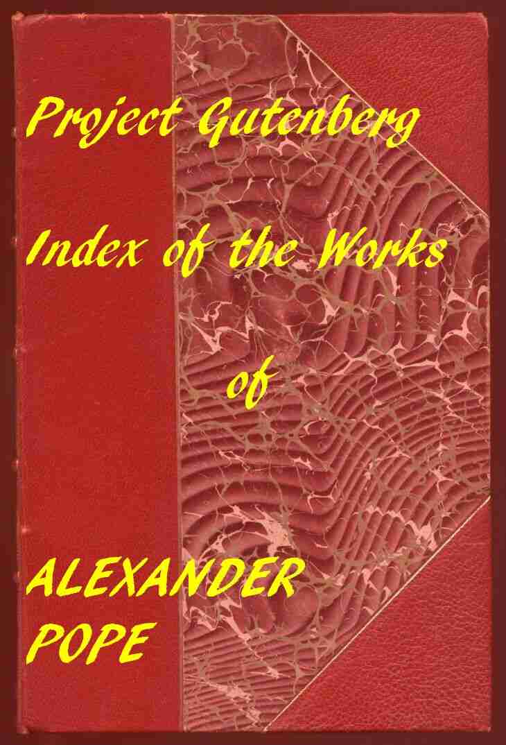 Index of the Project Gutenberg Works of Alexander Pope cover