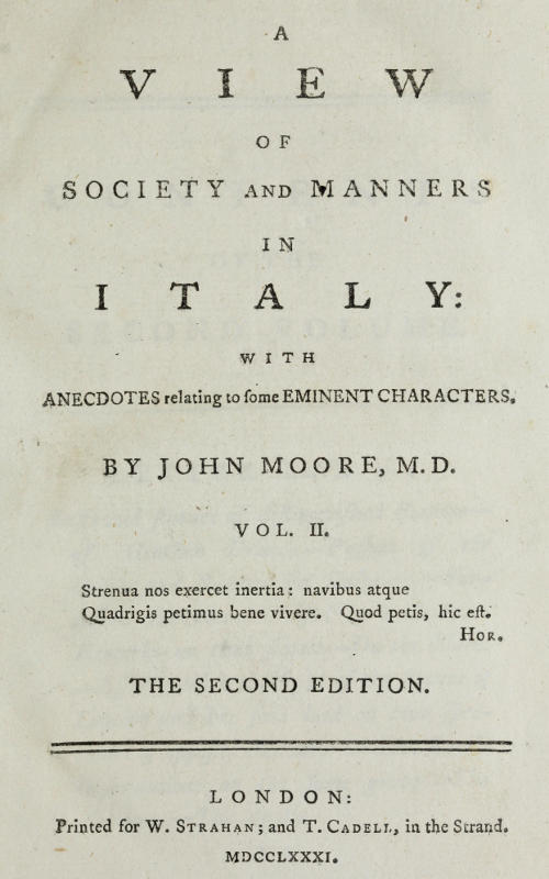 A View of Society and Manners in Italy, Volume 2 (of 2) / With Anecdotes Relating to some Eminent Characters cover