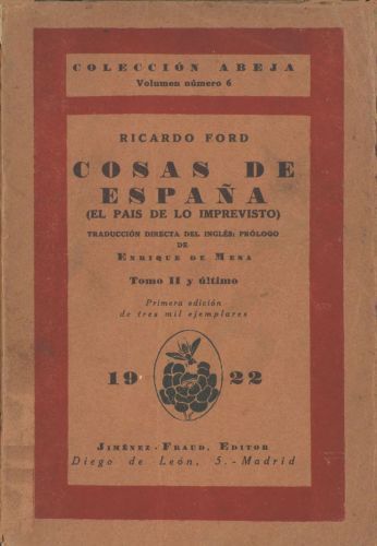 Cosas de España; tomo 2 / (El país de lo imprevisto) cover