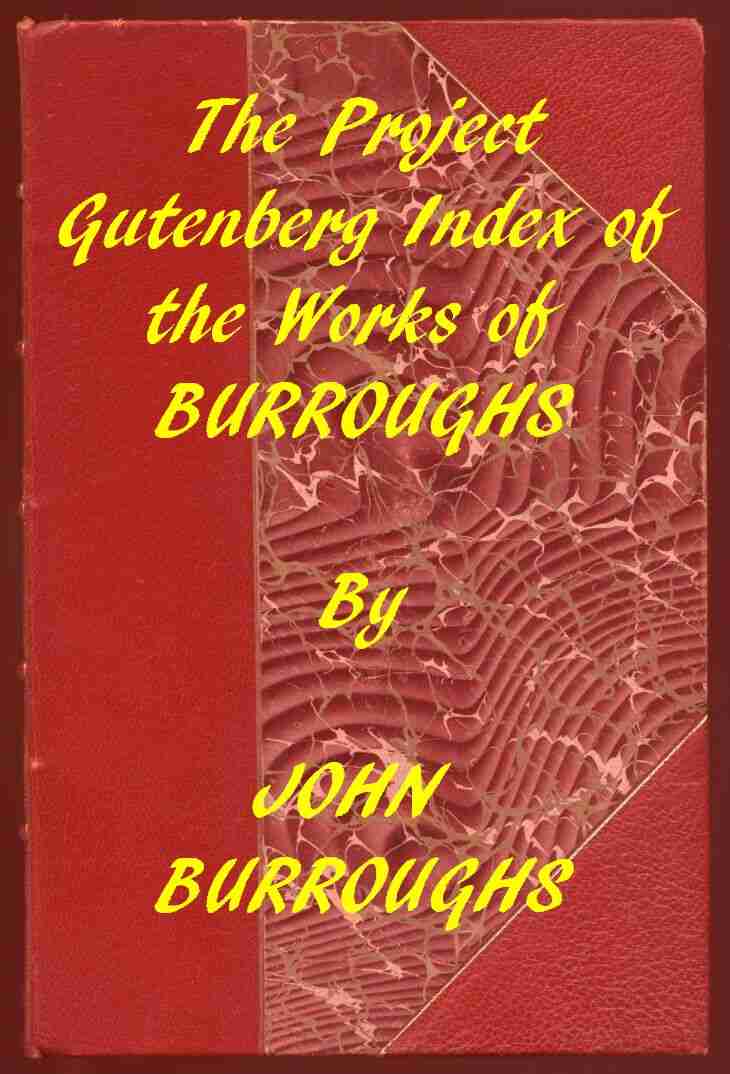 Index of the Project Gutenberg Works of John Burroughs cover