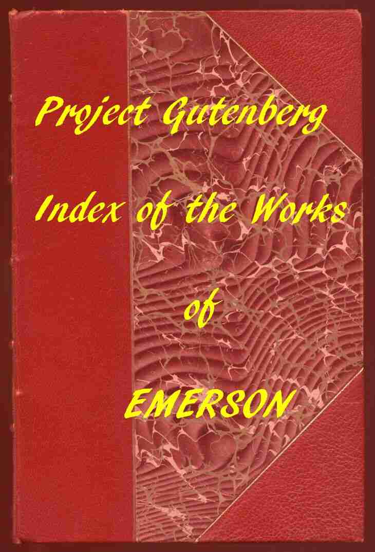 Index of the Project Gutenberg Works of Ralph Waldo Emerson cover