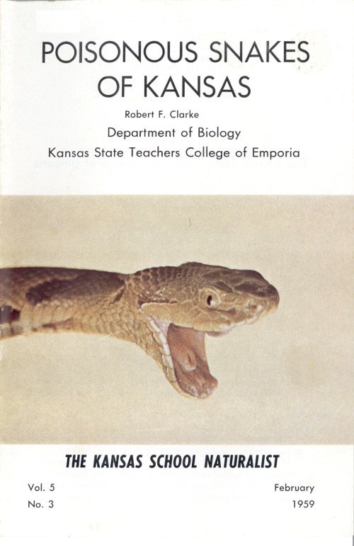 Poisonous Snakes of Kansas cover
