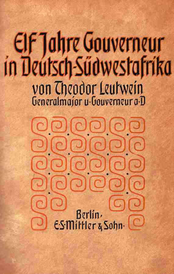 Elf Jahre Gouverneur in Deutsch-Südwestafrika cover