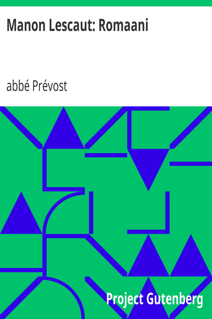 Manon Lescaut: Romaani cover