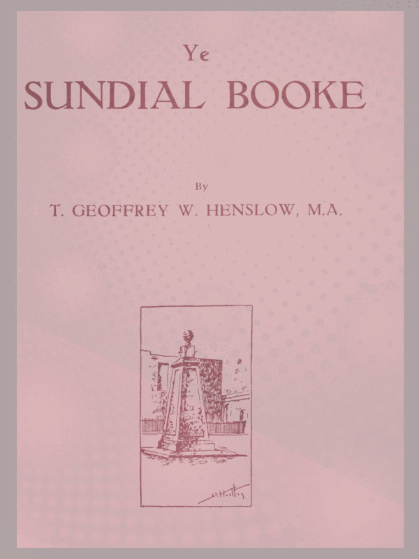 Ye Sundial Booke cover