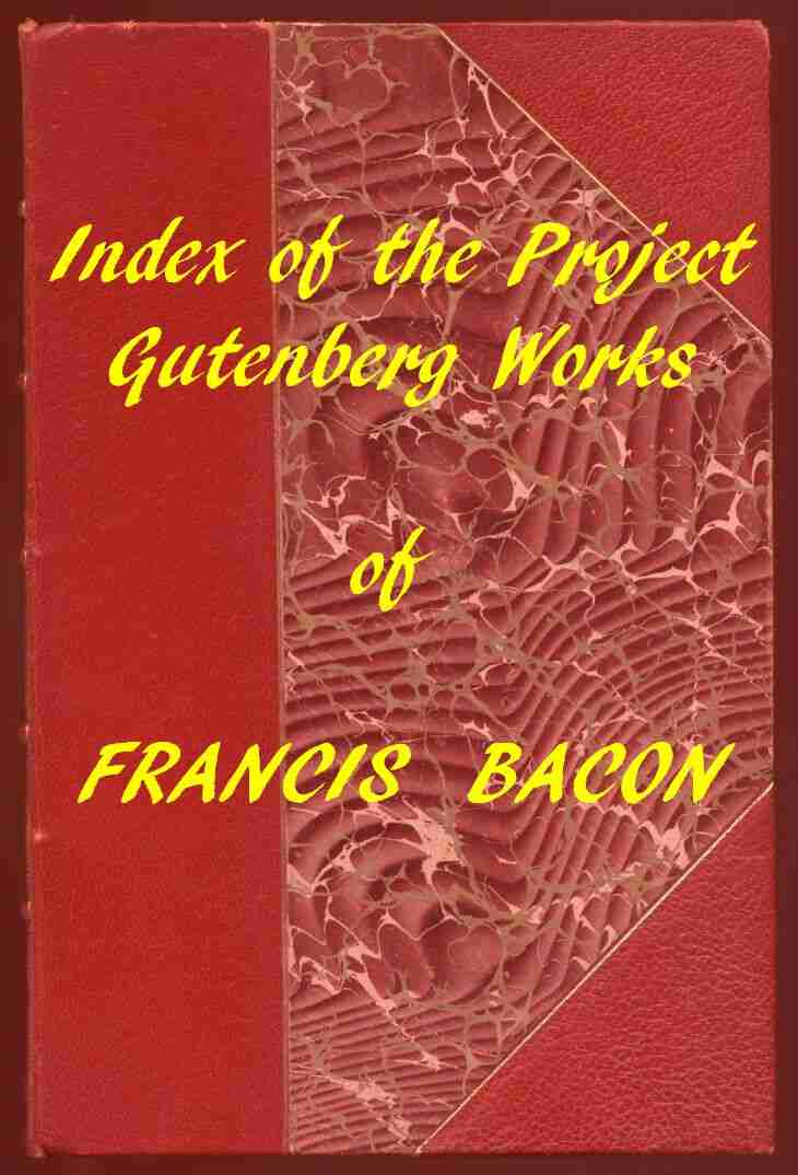 Index of the Project Gutenberg Works of Francis Bacon cover