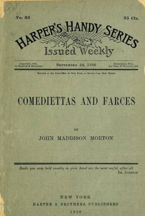 Comediettas and Farces cover