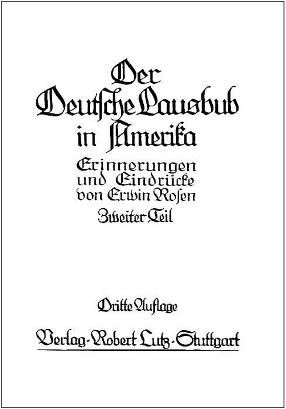 Der Deutsche Lausbub in Amerika: Erinnerungen und Eindrücke. Band 2 (von 3) cover