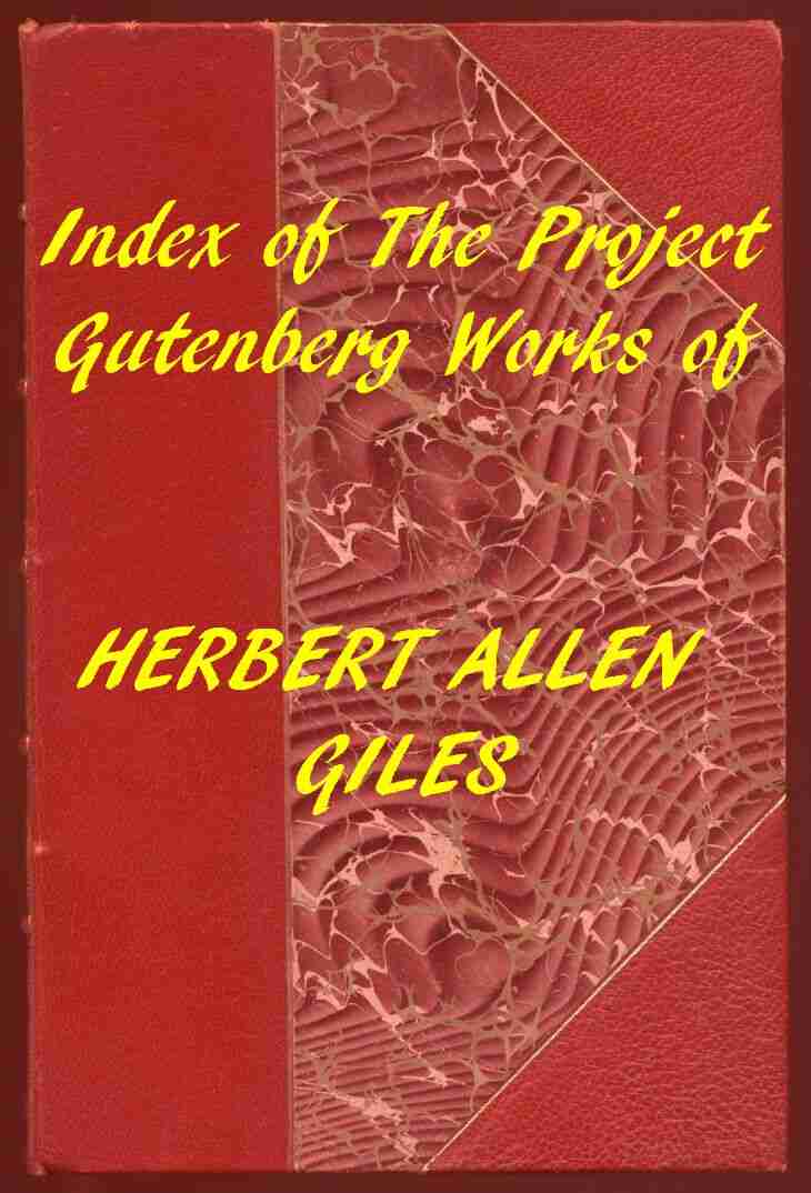 Index of the Project Gutenberg Works of Herbert Allen Giles cover