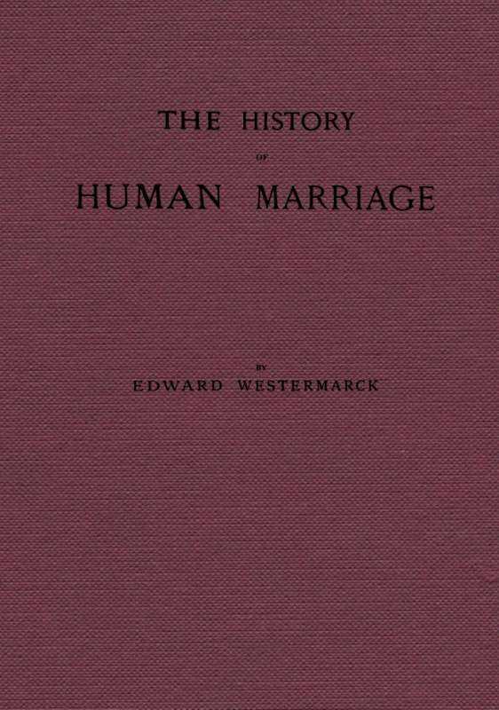 The history of human marriage cover
