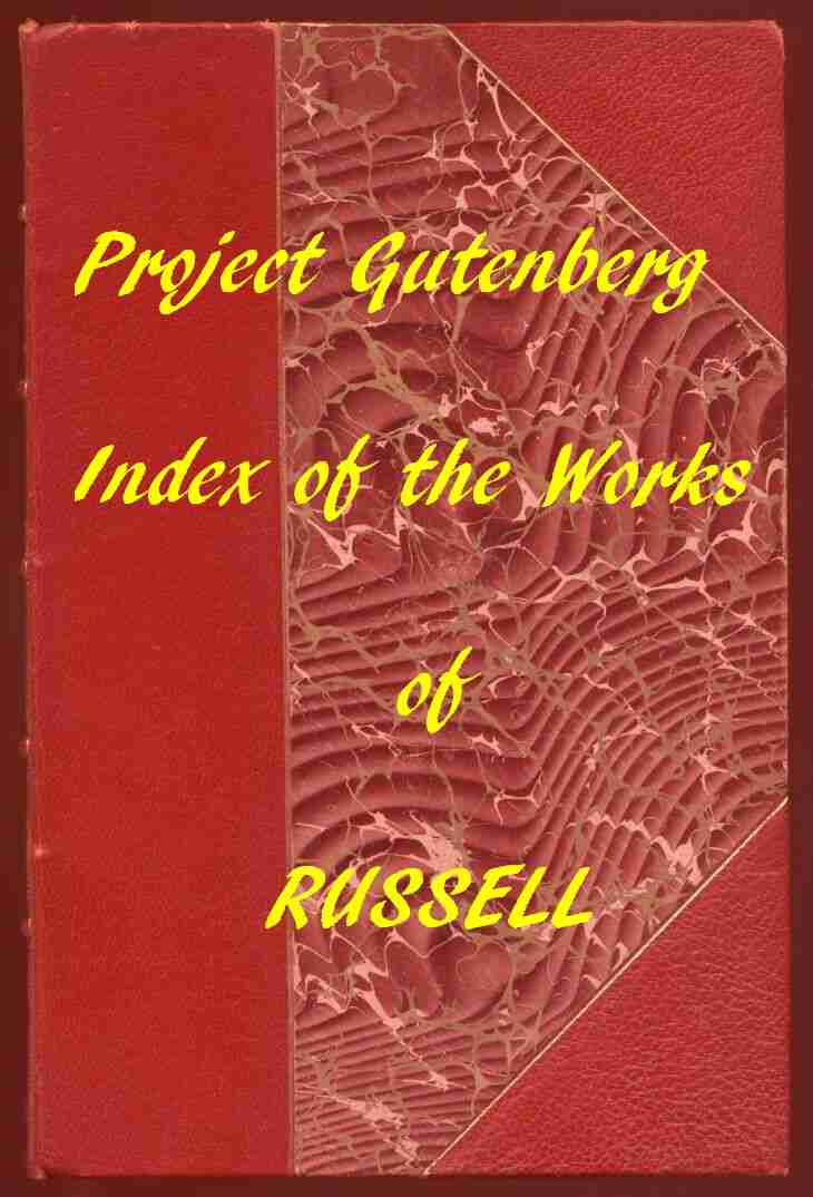 Index of the Project Gutenberg Works of Bertrand Russell cover