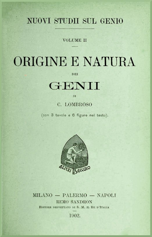 Nuovi studii sul genio vol. II (Origine e natura dei genii) cover