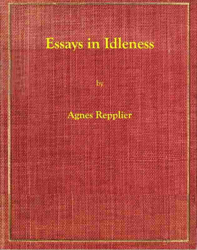 Essays in Idleness cover