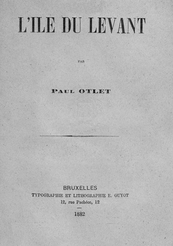 L'Île du Levant cover