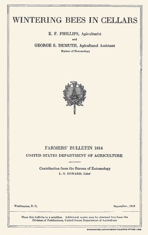 Wintering Bees in Cellars cover