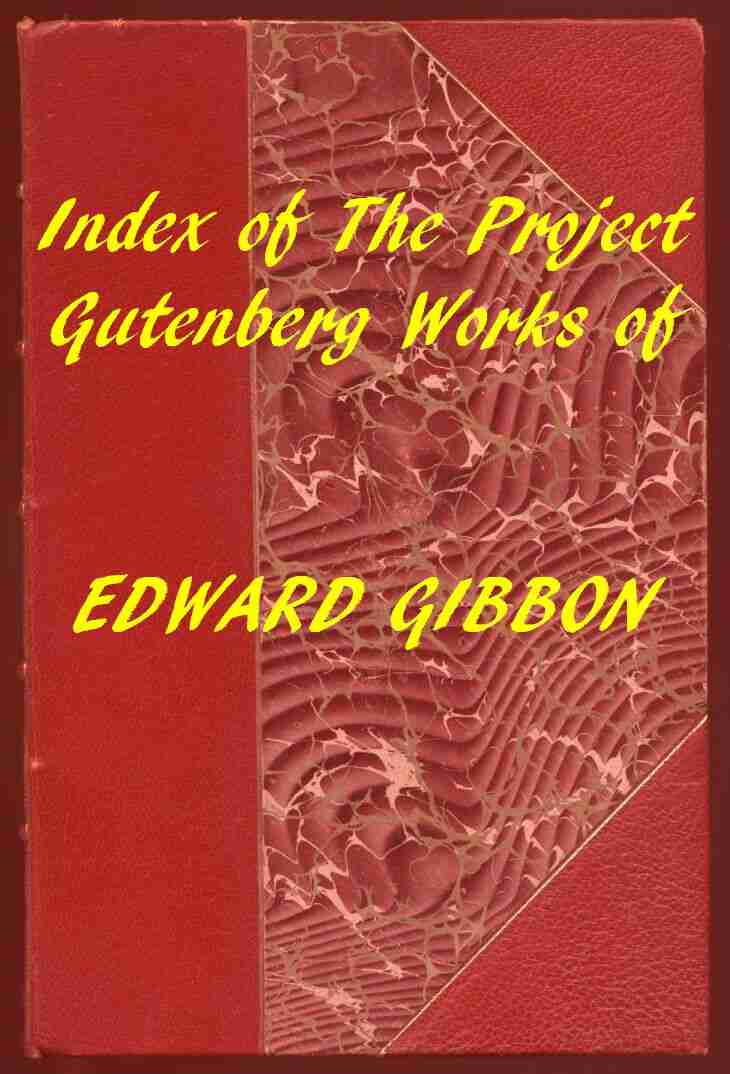 Index of the Project Gutenberg Works of Edward Gibbon cover