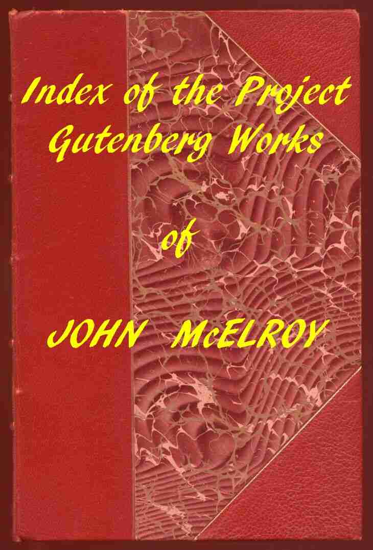 Index of the Project Gutenberg Works of John McElroy cover