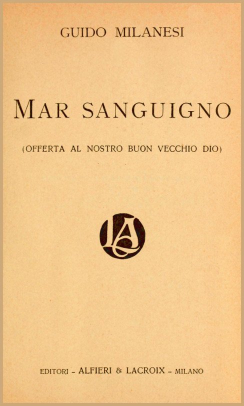 Mar sanguigno (Offerta al nostro buon vecchio Dio) cover