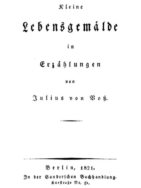 Kleine Lebensgemälde in Erzählungen cover