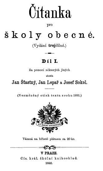 Cítanka pro skoly obecné. Díl I cover
