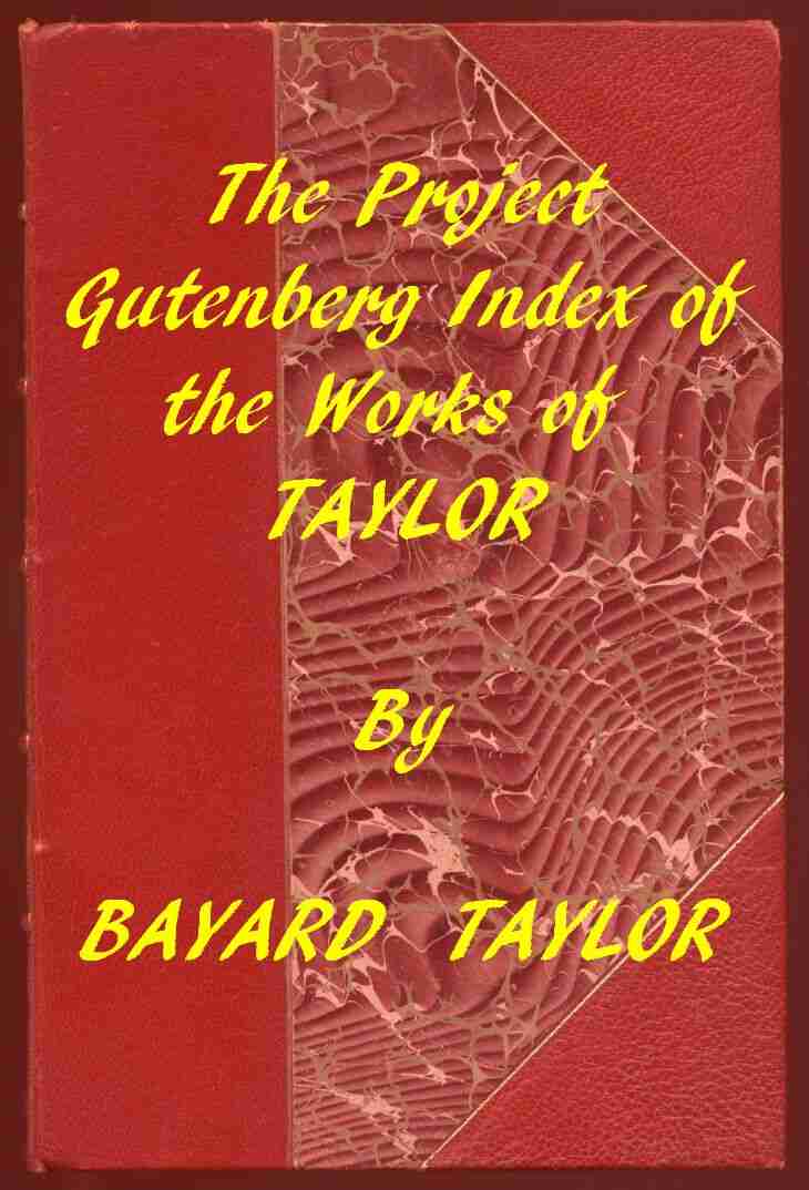 Index of the Project Gutenberg Works of Bayard Taylor cover