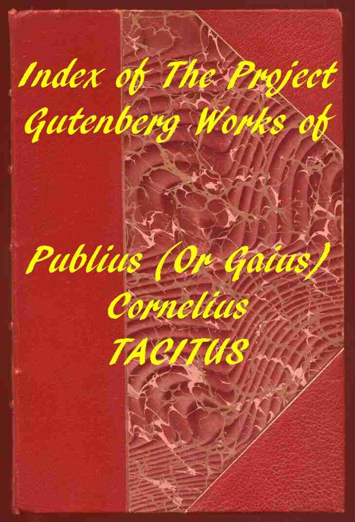 Index of the Project Gutenberg Works of Cornelius Tacitus cover