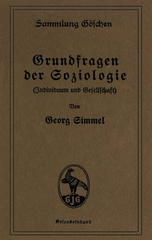 Grundfragen der Soziologie cover
