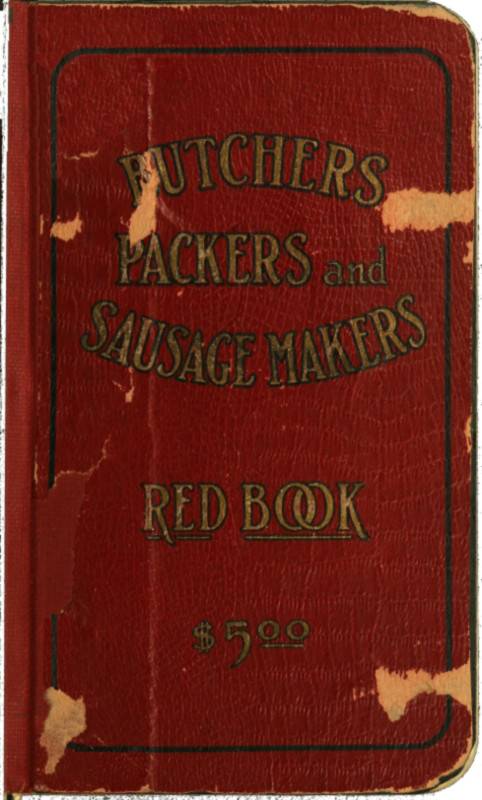 Butchers', Packers' and Sausage Makers' Red Book cover