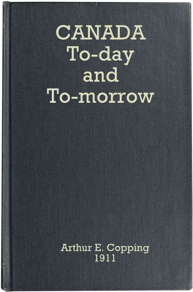 Canada To-day and To-morrow cover