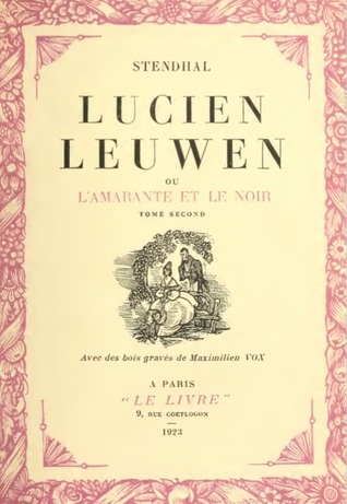 Lucien Leuwen; ou, l'Amarante et le Noir. Tome Second cover